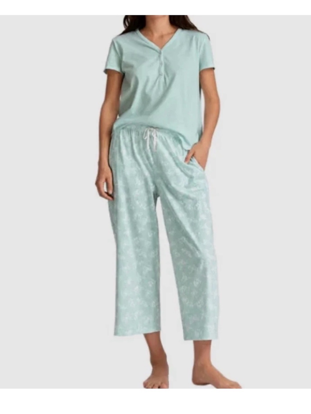 Karen Neuburger Women's Cotton 2 Piece Pajama Sleep Set